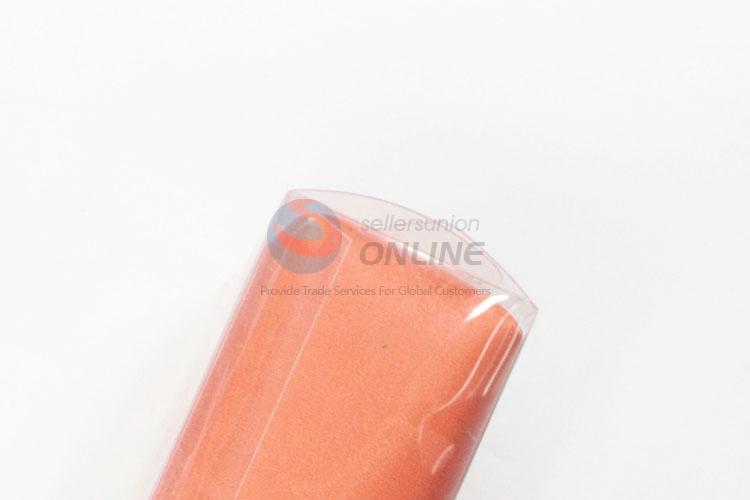 Best Selling New Orange Printed Pu Pencil Bag