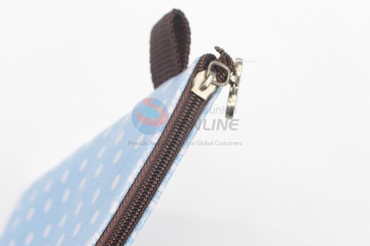 New Trendy Cartoon Lovely Girl Printed Pu Pencil Bag