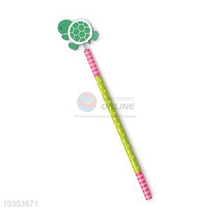 Cartoon Design Tortoise Pattern Colorful Writing Pencil