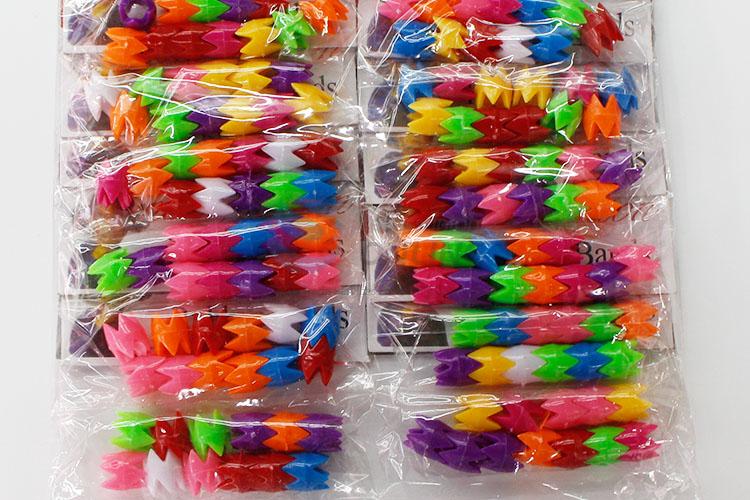 Factory Direct Colorful Plastic Beads Beauty Hair Accessory