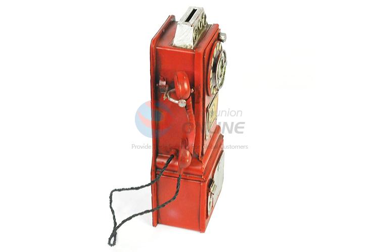 New arrival delicate red telephone model(money box)