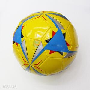 New Fashion Yellow PVC Soccer Football for Training Game with Rubber Bladder