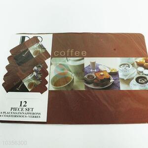 Coffee printing printed placemat place mat