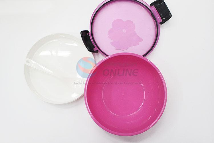 New Round Design Plastic Layered Lunch Box