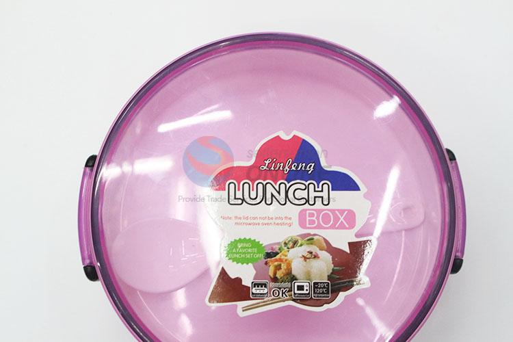 New Round Design Plastic Layered Lunch Box