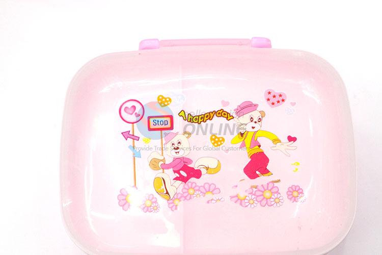 Factory Outlet Cartoon Pattern Plastic Layered Lunch Box