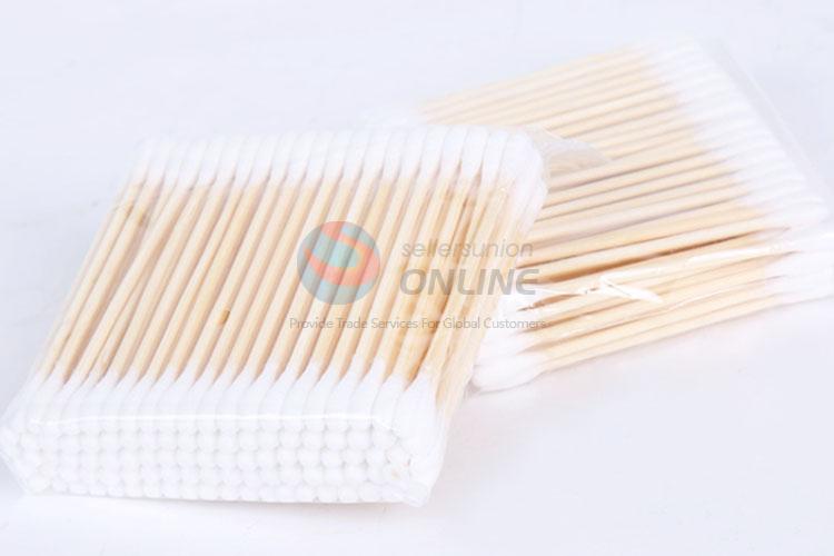 Factory wholesale double head wooden cotton swab