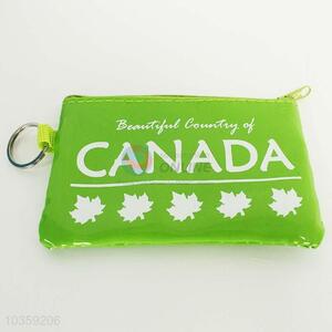 Popular fashion cheap maple leaf pritned coin purse