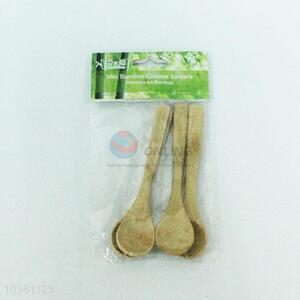 4 Pcs/Set Bamboo Kitchen Spoons Scoop