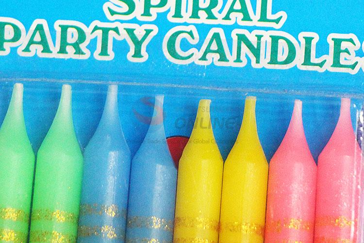 Best Selling Multicolored Birthday Candle Spiral Candles