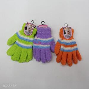 Low Price colorful knitted gloves