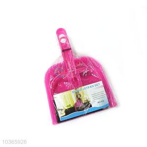 Hot Sale Rose Red Plastic Mini Dustpan Set for Sale