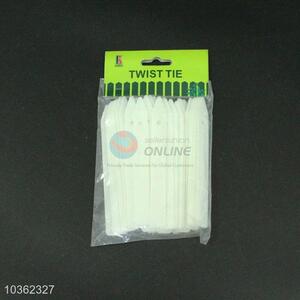 Wholesale best cheap 50pcs white twist ties