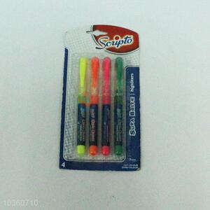 Best Selling 4pc Stationery Highlighter Pen, Fluorescent Marker