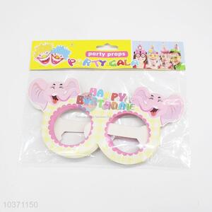 Newly low price 6pcs birthday use elephant glasses