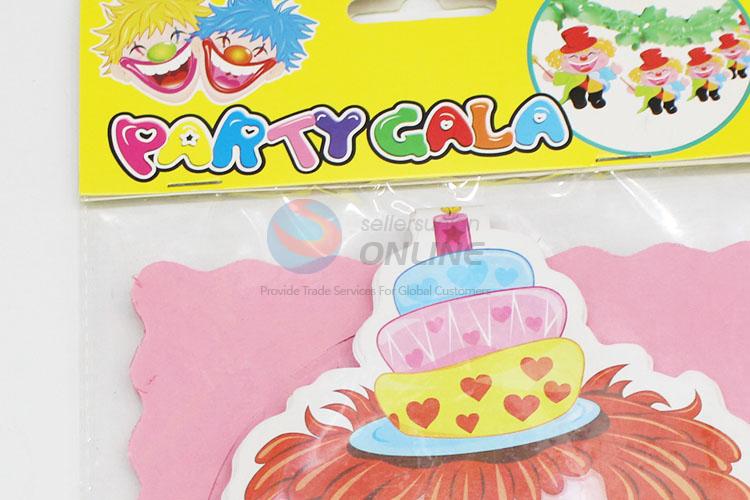 Fashion style clown pattern party decoration