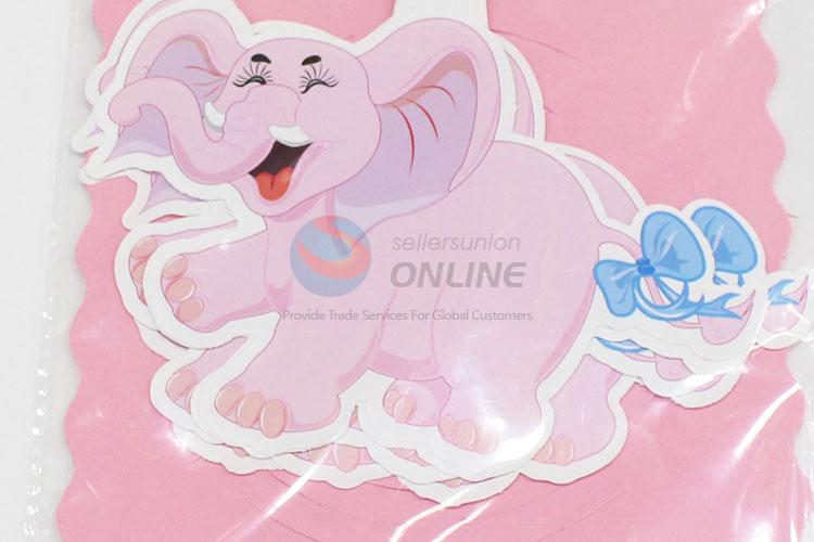 Best pink elephant pattern party decoration