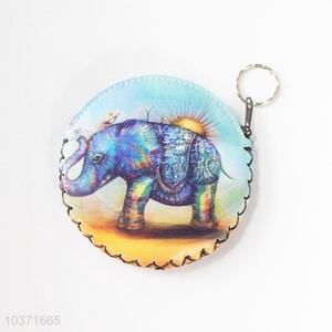 Cheap new style elephant pattern pu coin purse