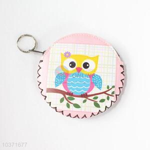 Popular cool style cheap owl pattern pu coin purse