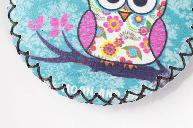 China factory price owl pattern pu coin purse