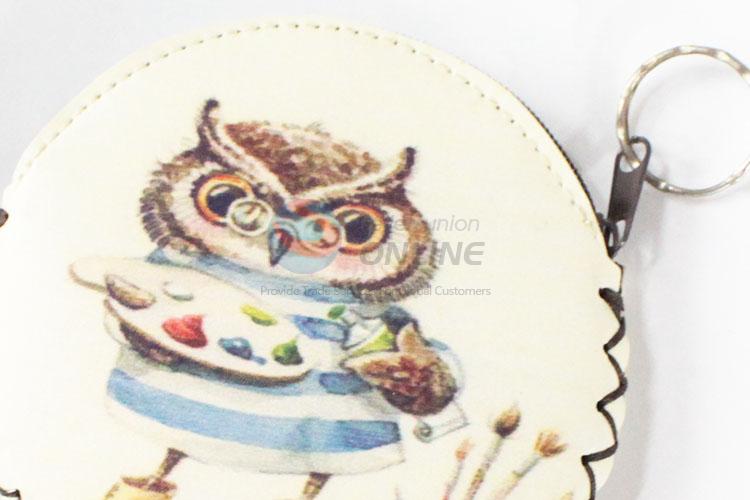 Normal best lovely owl pattern pu coin purse