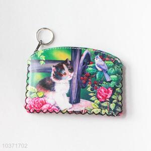 Great cute cat pattern pu coin purse