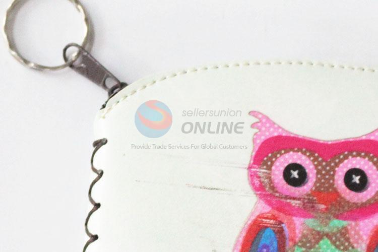 China factory price simple owl pattern pu coin purse