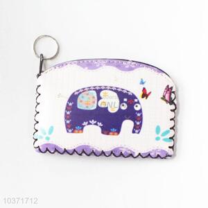 Newly product good elephant pattern pu coin purse