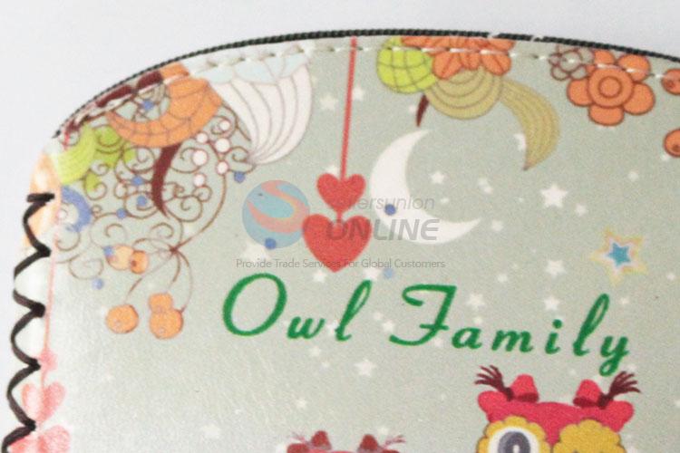 Fashion good owl pattern pu coin purse