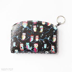 Hot sales good cheap owl pattern pu coin purse