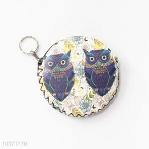 Low price new style owl pattern round coin purse