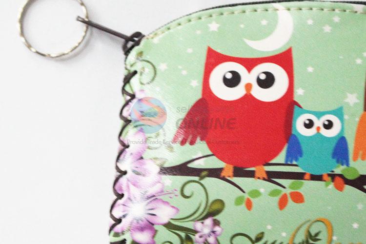 New style cool colorful owl pattern coin purse