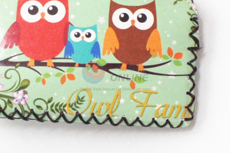 New style cool colorful owl pattern coin purse