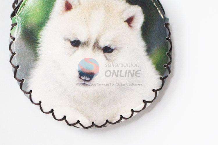 Latest arrival dog pattern round coin purse