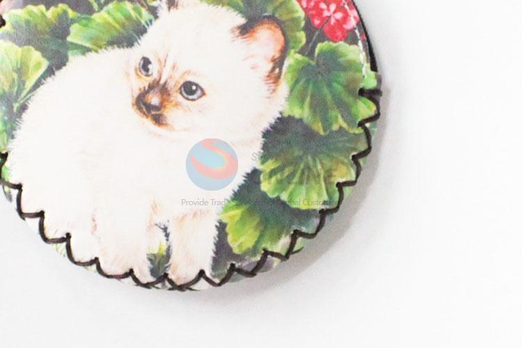 Good quality low price cat pattern round coin purse