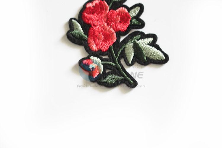 New Advertising Flower Embroidery Patch For Cloth