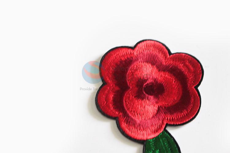 Most Popular Rose Floral Embroidery Patches Cloth