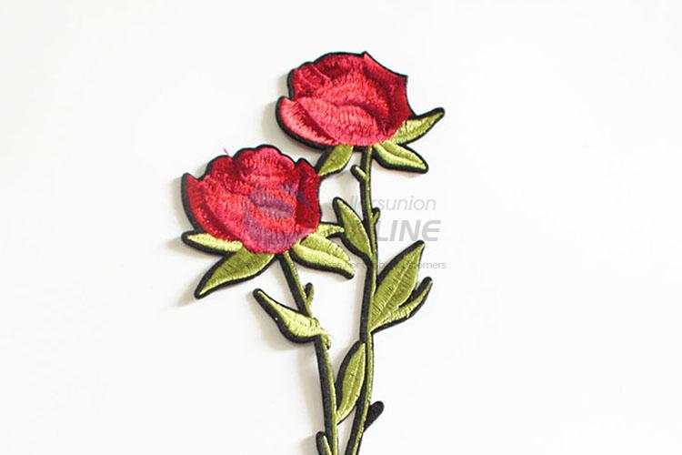 Cute Design DIY Exquisite Flower Embroidered Sew On Patch