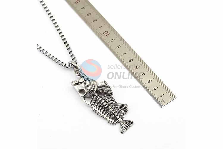 Fish Pendant Punk Zinc Alloy jewellery Necklace