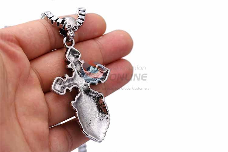 Cross Pendant Punk Zinc Alloy jewellery Necklace