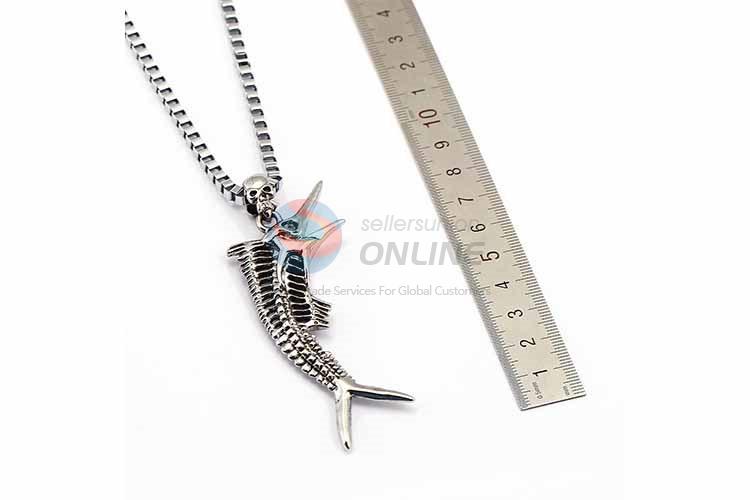 Fish Pendant Punk Zinc Alloy jewellery Necklace