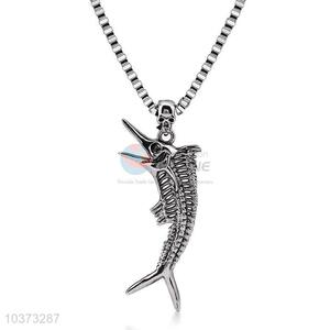 Fish Pendant Punk Zinc Alloy jewellery Necklace