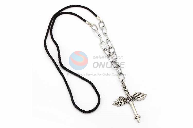 Wing Pendant Punk Zinc Alloy jewellery Necklace