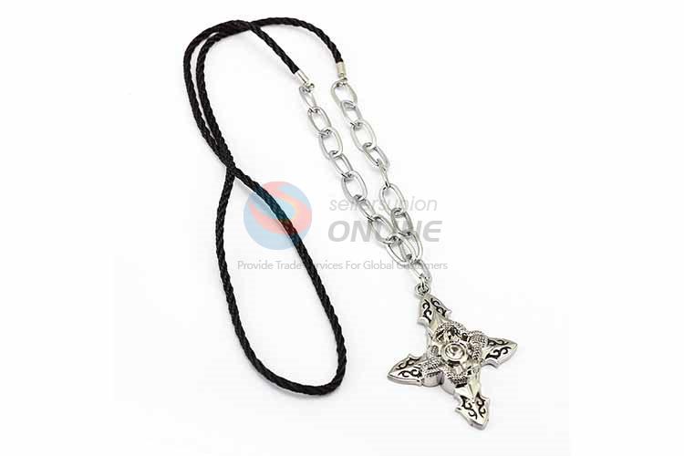 Cross Pendant Punk Zinc Alloy jewellery Necklace