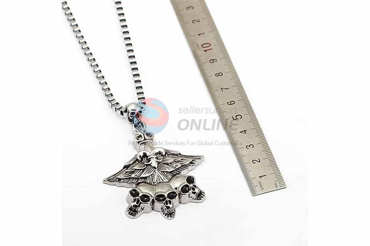 Skull Pendant Punk Zinc Alloy jewellery Necklace