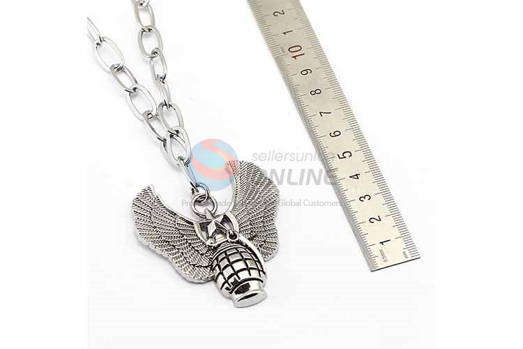 Wing Pendant Punk Zinc Alloy jewellery Necklace