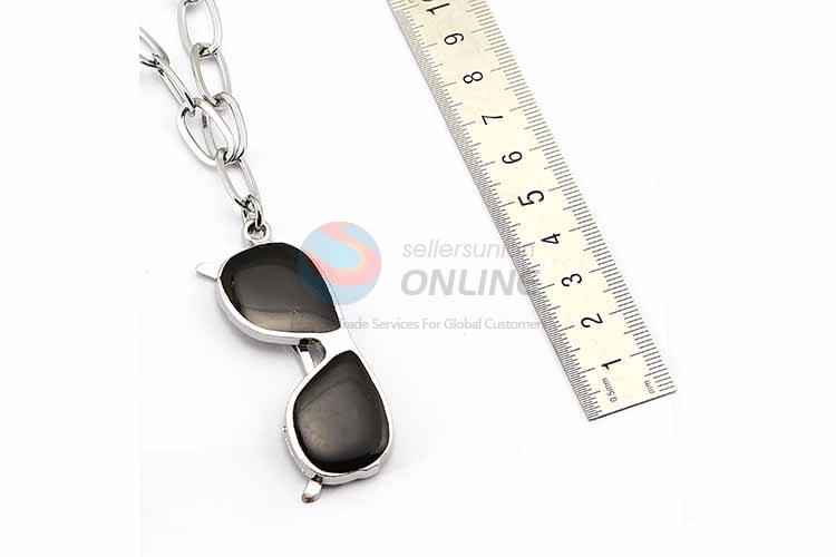 Glasses Pendant Punk Zinc Alloy jewellery Necklace