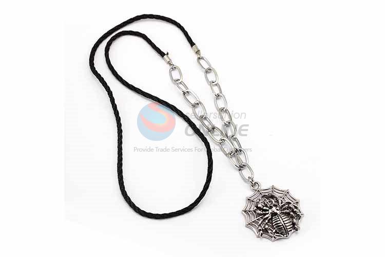 Spider Pendant Punk Zinc Alloy Jewellery Necklace