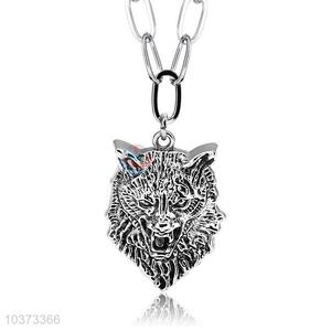 Cheetah Pendant Punk Zinc Alloy Jewellery Necklace