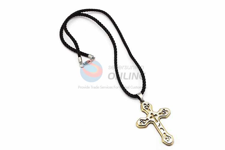 Cross Pendant Punk Zinc Alloy Jewellery Necklace